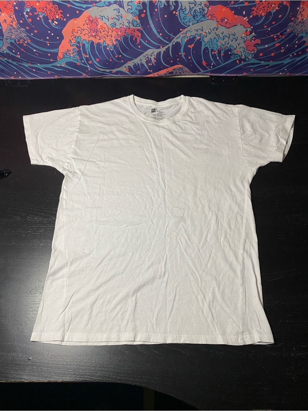 Hanes White Short Sleeve Crew Neck T-Shirt
